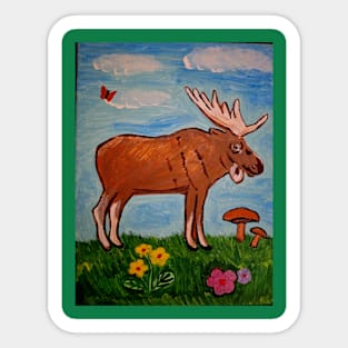 Moose Sticker